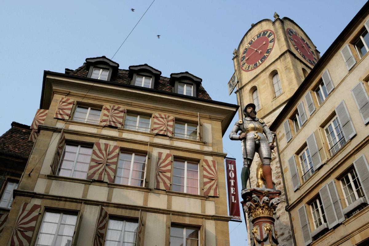 Le Café-Hôtel de L'Aubier Neuchâtel Exterior foto